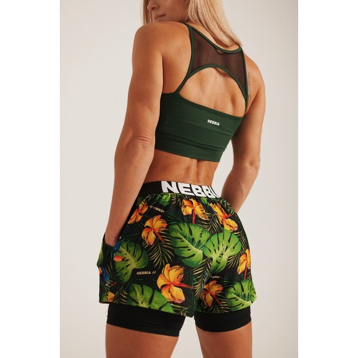 Топ Classic Hero Cut-Out Sports Bra Dark Green 579