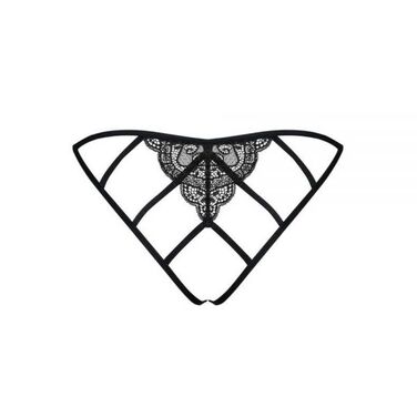 Трусики с интимным вырезом Obsessive MIAMOR S/M
