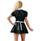 Костюм покоївки Cottelli Collection Waitress Set з коміром і мереживним фартухом, чорно-білий, S