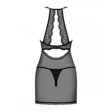 Пеньюар Obsessive Pearlove та стрінги S/M