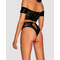 Комплект мереживний топ і трусики Obsessive Inessita set Black S / M / L