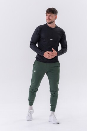 Штани Slim sweatpants with side pockets 'Reset” 321 Dark Green Khaki