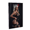 Корсет з підв'язками мереживною Daring Intimates Underboob Cami Garter, зі стрінгами, чорний, S/M