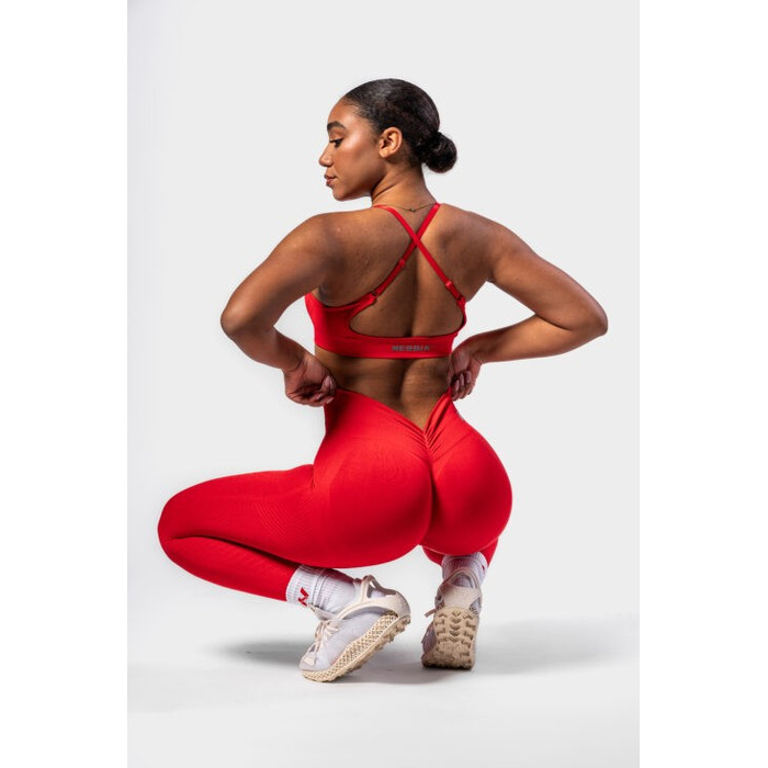 Легінси Nebbia High Waisted Push-Up Leggings TOTALLY SEAMLESS Red 303