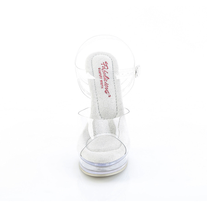 Босоножки Majesty-508, каблук 5 дюймов, ремешок на щиколотке 7/8 дюйма, прозрачный/прозрачный