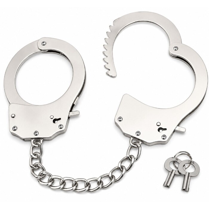 Наручники металлические DS Fetish, серебристые