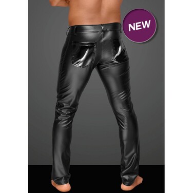 Штани з декоративними складками з вініл H051 від Noir Handmade M