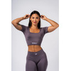 Топ Nebbia Shaping Crop Top FLOW SEAMLESS Dark Grey 499