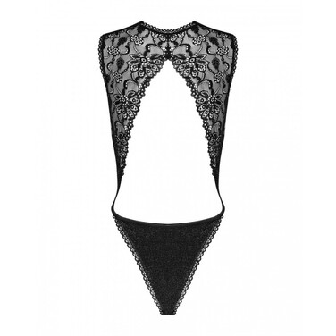 Елегантне сексуальне боді Obsessive Elisetta чорне, L/XL