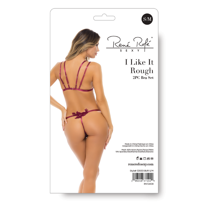 Комплект белья I LIKE IT ROUGH 2PC BRA SET BURGUNDY, S/M