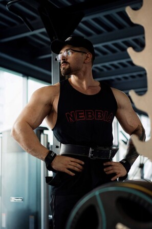 Майка Nebbia Gym Tank Top STRENGTH Black 714