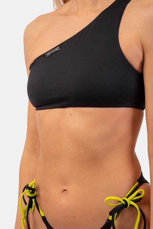 ТОП ONE SHOULDER BANDEAU BIKINI TOP BLACK 448