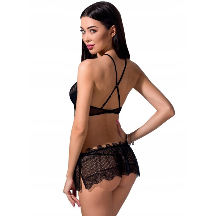 Сорочка YONA CHEMISE black S/M - Passion