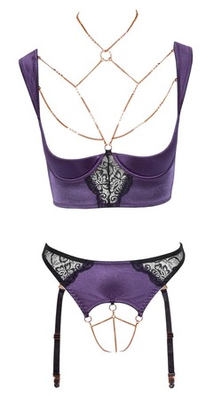 Комплект белья Shelf Bra purple 85B/L