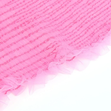 Рожевий прозоро-повітряний комплект нижньої білизни Star Night топ з довгими рукавами та трусики, M