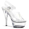 Босоножки Kiss-208, каблук-шпилька 6 дюймов, прозрачные