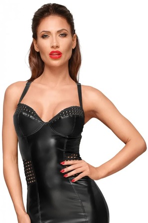 Сукня на бретельках облягаюча Noir Handmade F180 чорна, XL