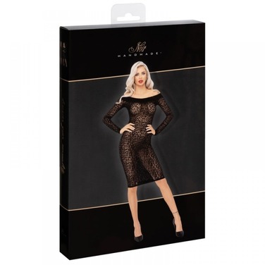 Сексуальное платье с леопардовым принтом M F284 Noir Handmade