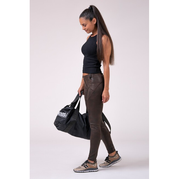 Штани NEBBIA LEATHER LOOK BUBBLE BUTT PANTS 538 Brown