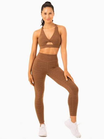 Леггинсы Transform High Waisted Leggings - Chocolate Zebra