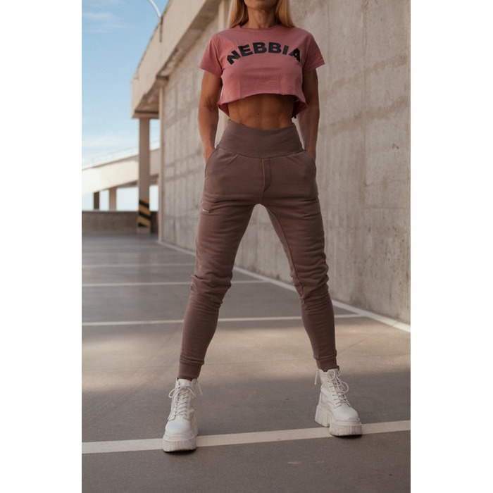 Штани High-Waist Loose Fit Sweatpants 'Feeling Good' 409 Brown