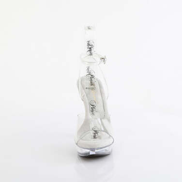 Босоножки Cocktail-506, каблук 5 дюймов, ремешок вокруг щиколотки шириной 1 дюйм, прозрачный/прозрачный