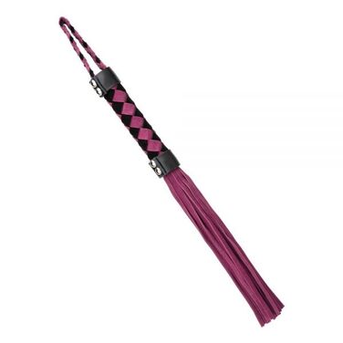 F61418 батіг із замші ромб FLOGGER BLACK / PINK