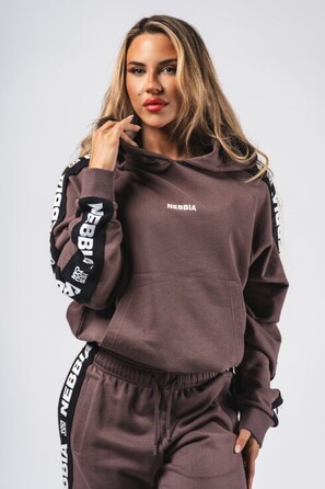 Худі Nebbia Classic Hoodie OFF-DUTY Dark Brown 489