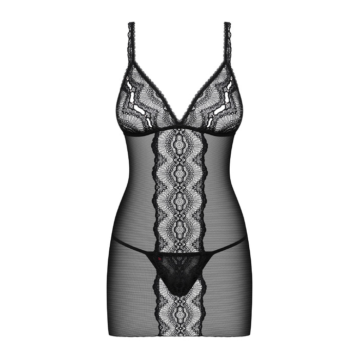 Пеньюар Obsessive Lucita и стринги S/M