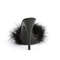 Босоножки-слайды Poise-501F, каблук 5 дюймов, PF 3/8 дюйма, Marabou Slide, чёрные