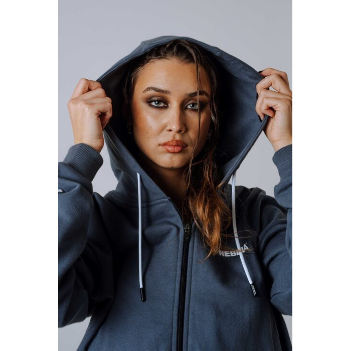 Спортивна кофта Nebbia Relaxed Zip Hoodie POWER Grey 895