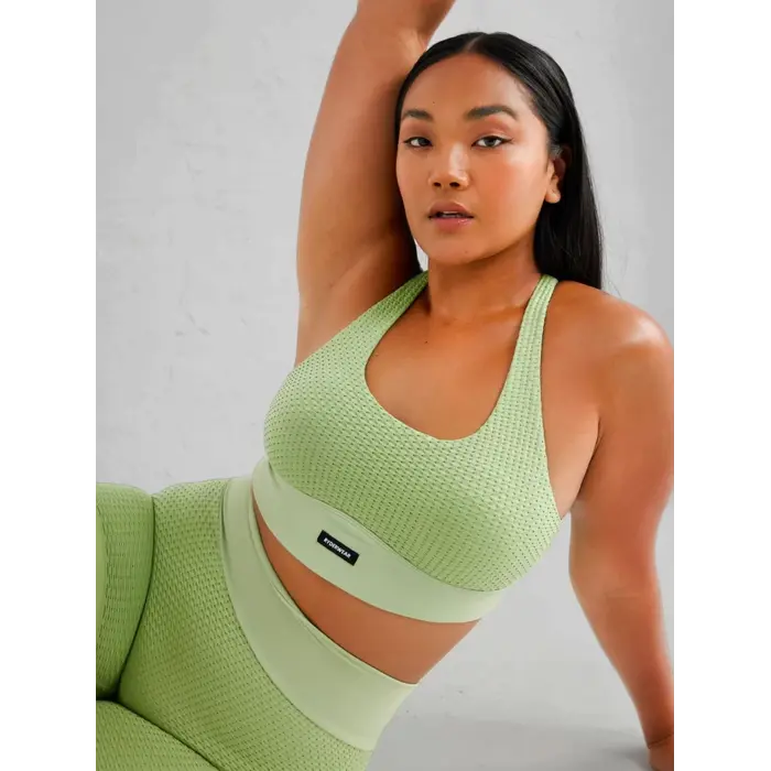 Топ Ryderwear Honeycomb Seamless Sports Bra - Sage