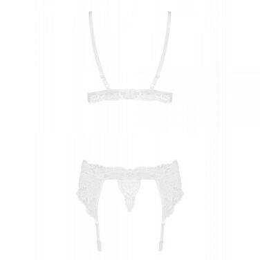 Комплект Obsessive 810-SEG-2 3 pcs set white L/XL