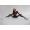 ЛЕГІНСИ BROWN LEGGING WITH BLACK BELT AND LEGS PRINT