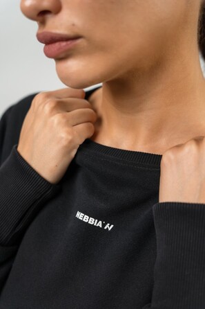 Світшот Nebbia Crop Crew Neck Sweatshirt GYM SPIRIT Black 483