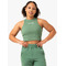 Майка Sideline Rib Crop Tank - Forest Green