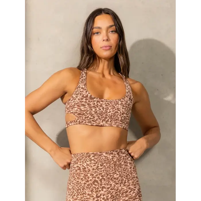 Топ Ryderwear Empower Sports Bra - Mocha Leopard