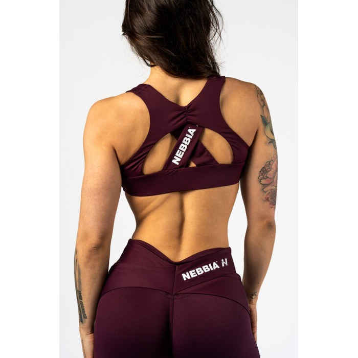 Топ Nebbia Sports Bra STRONG BEAUTY Dark Red 424