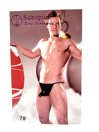 Мужские стринги Sunspice,Конь, черные, O/S