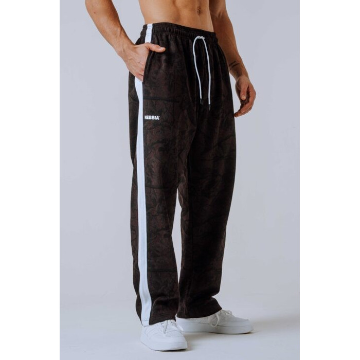 Штани Nebbia Relaxed Sweatpants POWER Dark Brown Camo 904