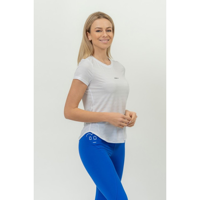 Футболка FIT Activewear T-shirt 'Airy” with Reflective Logo White 438