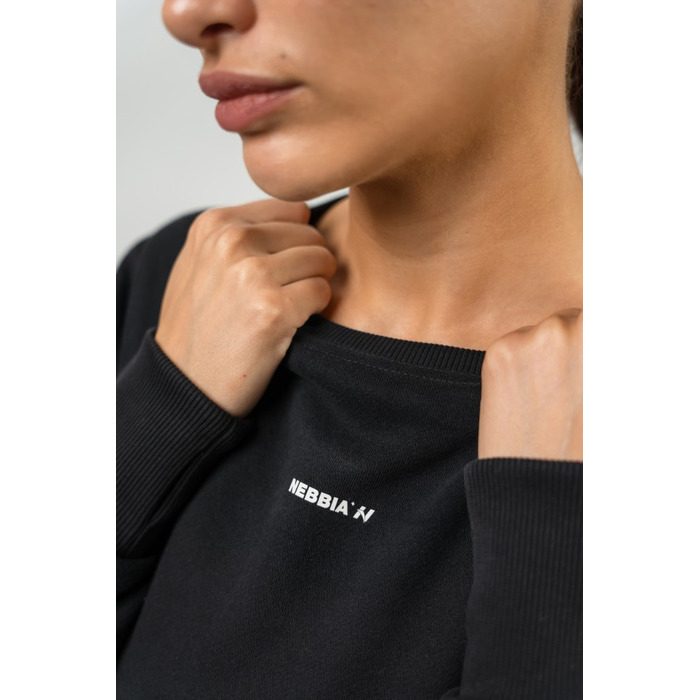 Світшот Nebbia Crop Crew Neck Sweatshirt GYM SPIRIT Black 483