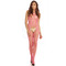 Комбінезон INDUSTRIAL NET SUSPENDER BODYSTOCKING PINK, OS