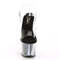 Босоніжки Pleaser Sky-308G-T *7 дюймів на підборах, 2 3/4 дюйма з ремінцем на щиколотці PF з тонованим каблуком, прозорі/чорні