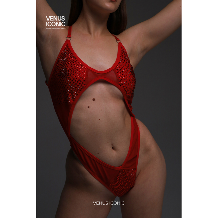 Боді Venus Iconic NAKED EDEN зі стразами для сцени та фотосесій