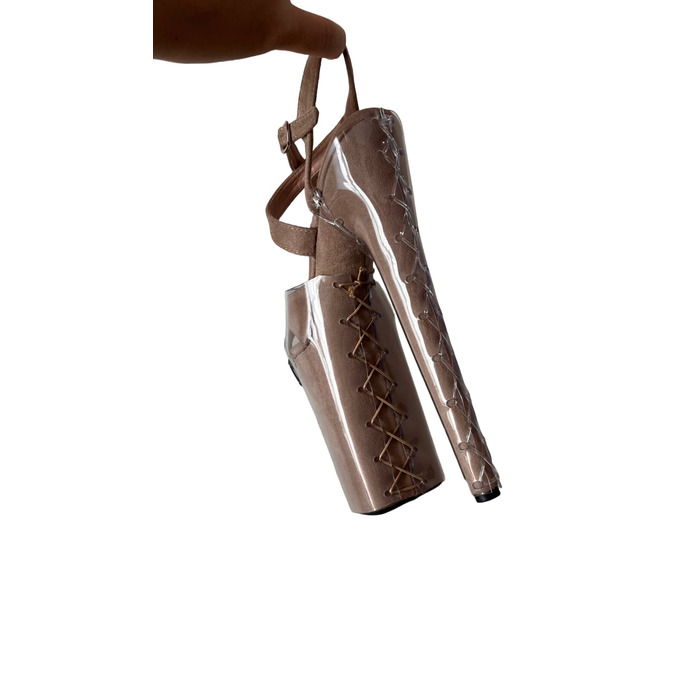 Прозорий силіконовий захист на каблук стріпів босоніжки для кращого зчеплення з пілоном