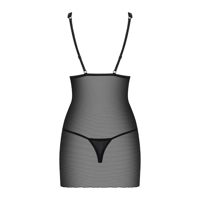 Пеньюар Obsessive Lucita и стринги S/M