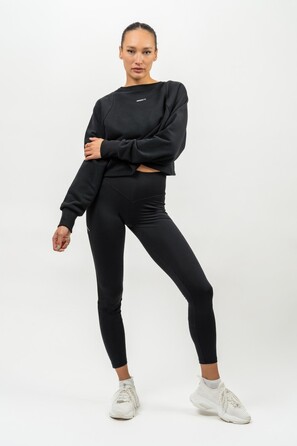 Світшот Nebbia Crop Crew Neck Sweatshirt GYM SPIRIT Black 483