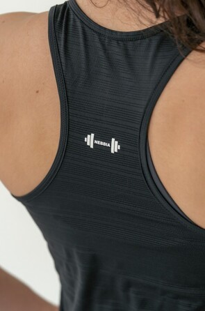Майка FIT Activewear Tank Top 'Airy” with Reflective Logo Black 439