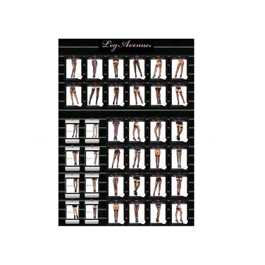 Панчохи з мереживом Leg Avenue One Size Alix Sheer Thigh High Stockings, чорні